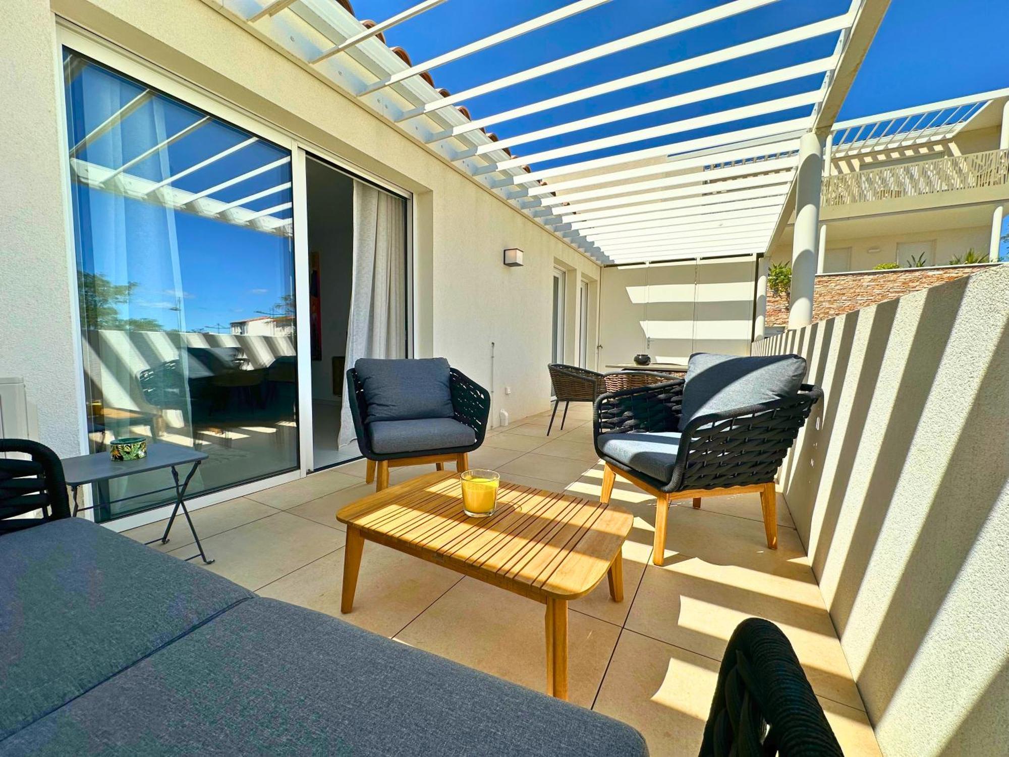 Le Square D'Evan - Appartement De Standing - Grande Terrasse Exterieure - Climatisation Saint-Aunes Buitenkant foto